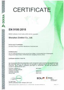 certificato EN9100:2018