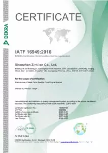 certificado IATF16949:2016
