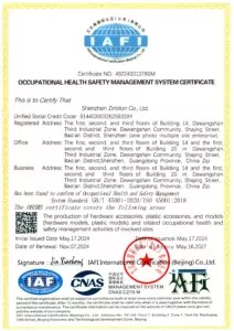 certificado ISO45001:2018
